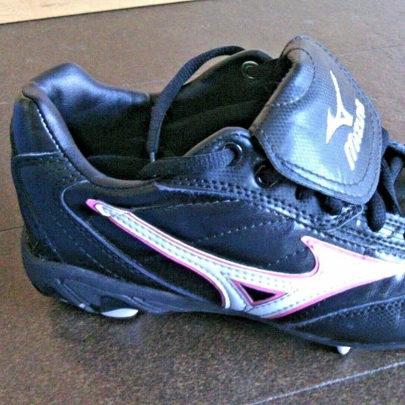 Mizuno Shoes Softball + Baseball 9-Spike Cleats Size USW 6.5 Women's Black Sport - Picture 14 of 16